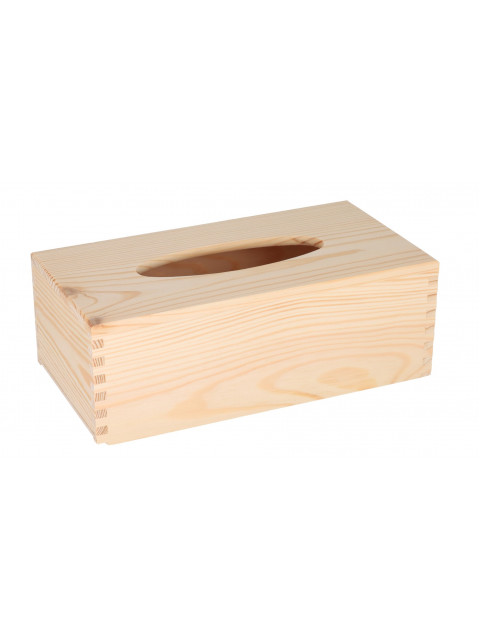 ČistéDřevo Dřevěná krabička na kapesníky s vysouvacím dnem II