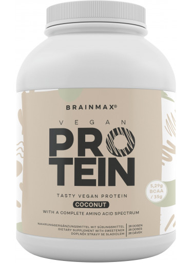 BrainMax Vegan protein, Kokos, 1000 g