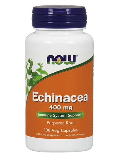 NOW Echinacea (Třapatka), 400 mg, 100 rostlinných kapslí 
