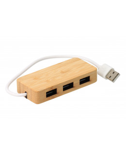 ČistéDřevo Bambusový USB rozbočovač - 3 porty