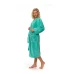 Dámský župan kimono s výšivkou, Pool Blue