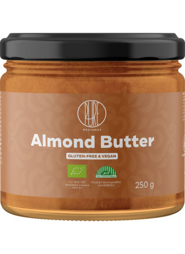 BrainMax Pure Almond Butter, Mandlové máslo, BIO, 250 g