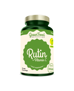 GreenFood Rutin + Vitamin C, 90 kapslí
