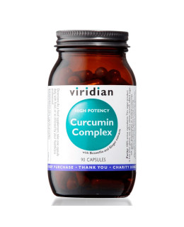Viridian Curcumin Complex (Kurkuma, kadidlovník a zázvor), 90 kapslí - EXPIRACE 1/2026