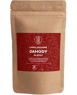 BrainMax Pure Lyofilizované jahody - plátky, 45 g - EXPIRACE 10/2022