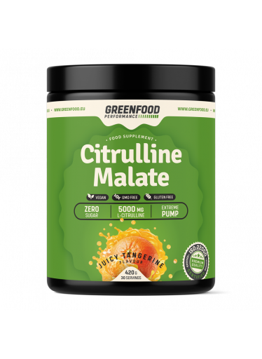 GreenFood Performance Citrulline Malate 420g - Mandarinka