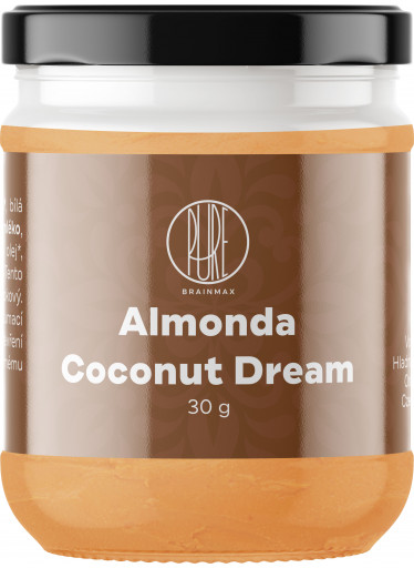 BrainMax Pure Almonda, Mandlový krém s kokosem, 30 g