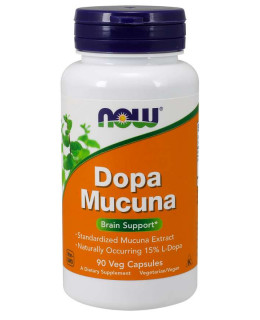 NOW DOPA Mucuna, 90 rostlinných kapslí