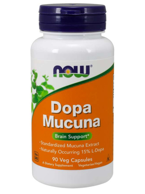 NOW DOPA Mucuna, 90 rostlinných kapslí