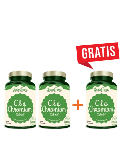 GreenFood 2 + 1 CLA + Chromium Lalmin® 90 kapslí