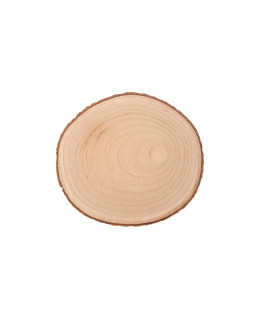 ČistéDřevo Dřevěná podložka s kůrou 20 cm