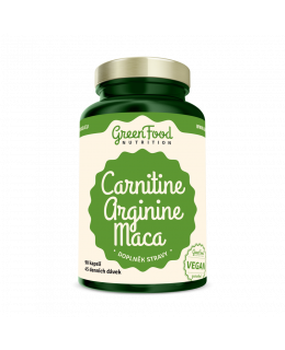 GreenFood Carnitin+Arginin+Maca 90 kapslí