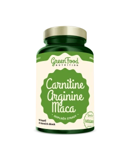 GreenFood Carnitin+Arginin+Maca 90 kapslí