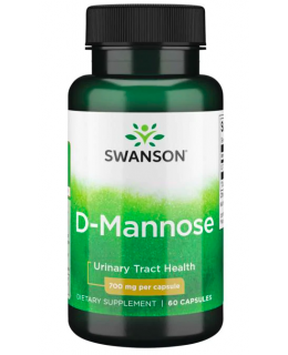 Swanson D-Mannose (D-manóza), 700 mg, 60 kapslí