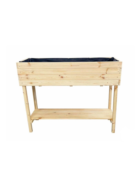 ATMOWOOD Vyvýšený dřevěný truhlík s policí 80 cm - borovice