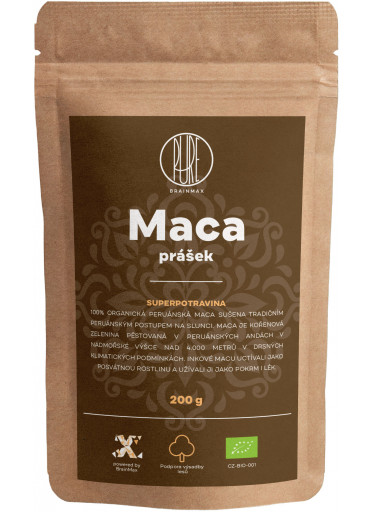 BrainMax Pure Maca BIO prášek, 200 g