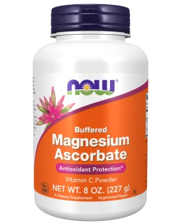 NOW Magnesium Ascorbate Pure Buffered Powder (hořčík askorbát prášek), 227 g
