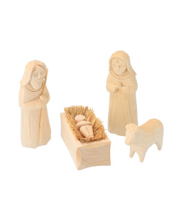 ČistéDřevo Ručně vyřezávané figurky do betlému - velké