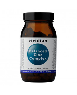 Viridian Balanced Zinc Complex (Chelatovaná forma zinku), 90 kapslí