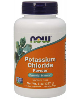 NOW Potassium Chloride Powder (draslík jako chlorid draselný prášek), 227g
