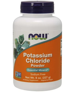 NOW Potassium Chloride Powder (draslík jako chlorid draselný prášek), 227g