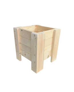 ATMOWOOD Čtvercový dřevěný truhlík 33 cm - borovice