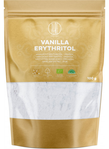 BrainMax Pure Erythritol vanilka, BIO, 100 g