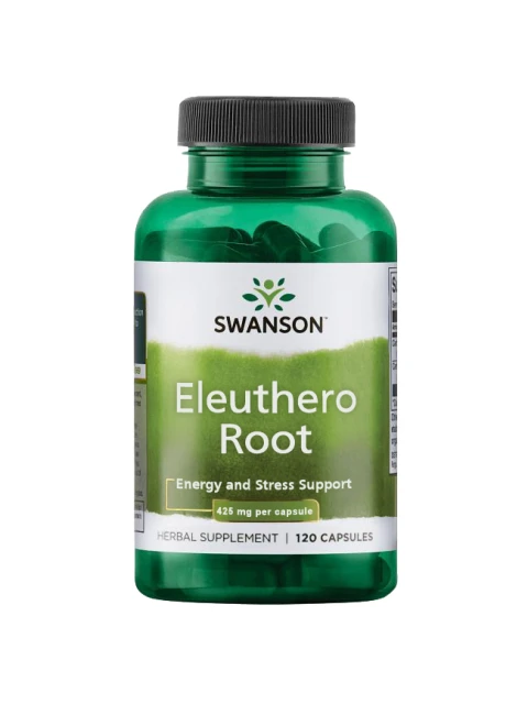 Swanson Eleuthero Root (Sibiřský ženšen), 425 mg, 120 kapslí - EXPIRACE 2/2026