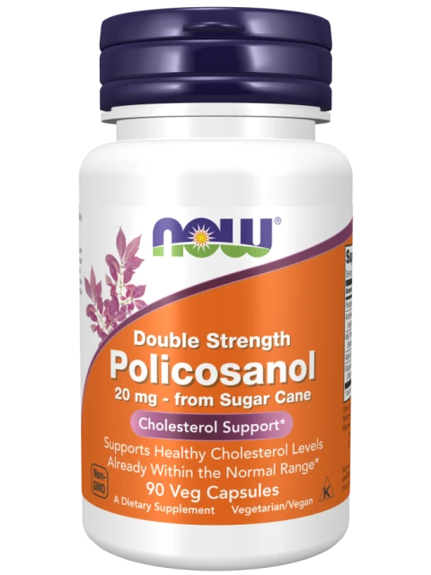 NOW Policosanol 20 mg, 90 rostlinných kapslí