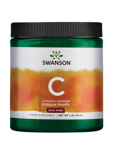 Swanson Vitamin C Prášek, 100% Čistá forma, 454g