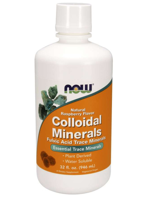 NOW Colloidal Minerals, Malina (koloidní minerály), 946 ml