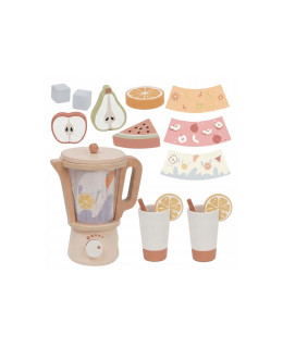 TookyToy Dřevěný smoothie mixér s příslušenstvím