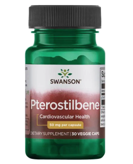 Swanson Pterostilben - 50 mg, 30 rostlinných kapslí