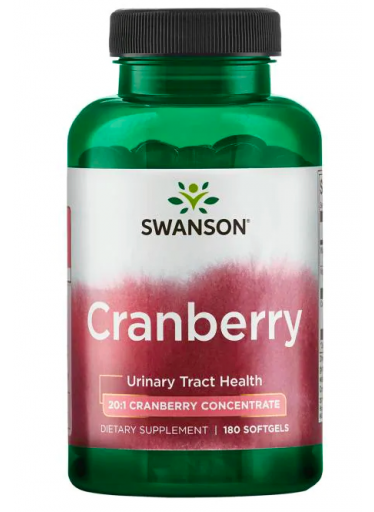 Swanson Cranberry (Brusinka), 180 softgelových kapslí
