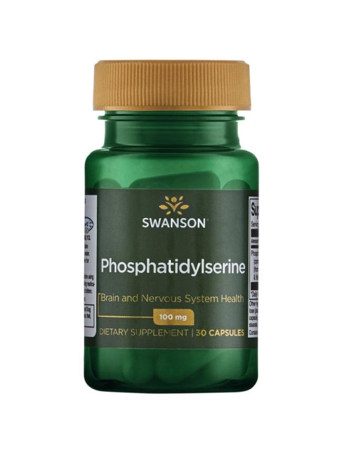 Swanson Phosphatidylserine (fosfatidylserin) 100 mg, 30 softgels - EXPIRACE 11/2022