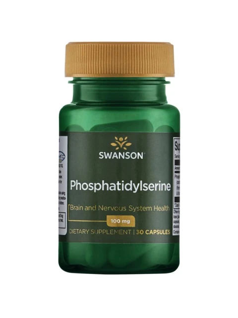 Swanson Phosphatidylserine (fosfatidylserin) 100 mg, 30 softgels - EXPIRACE 11/2022