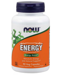 NOW ENERGY Boost, metabolismus a nadledviny, 90 rostlinných kapslí