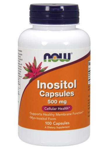 NOW Inositol (myo-inositol), 500 mg, 100 kapslí