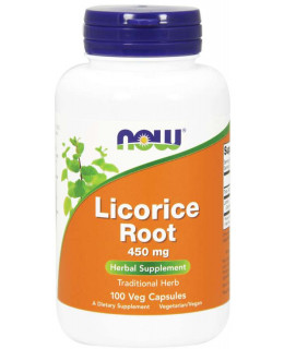 NOW Licorice Root (Lékořice kořen) 450mg 100 kapslí