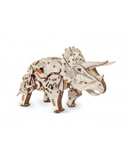 EWA Dřevěné mechanické 3D puzzle - Triceratops