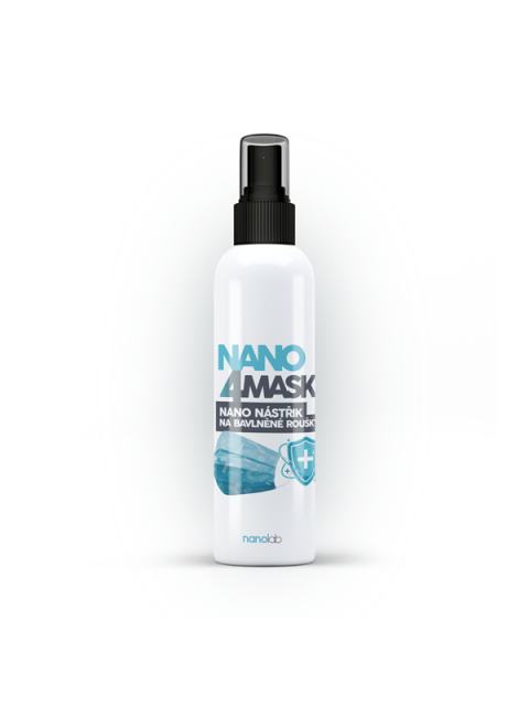 Nanolab NANO 4MASK nástřik nanostříbra na bavlněné roušky 200 ml - EXPIRACE 3/23