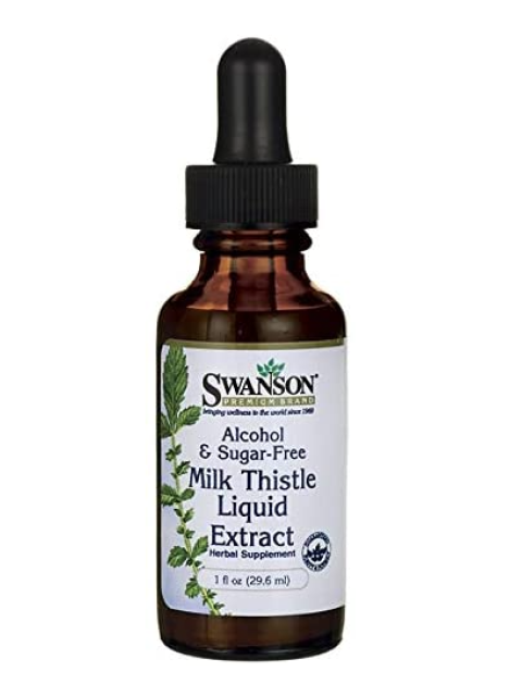 Swanson Milk Thistle (Ostropestřec) - liquid extract, 29 ml, bez cukru a alkoholu