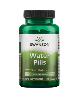 Swanson Water pills (optimalizace vody v těle), 120 tablet