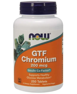 NOW Chromium GTF, 200 µg, 250 tablet
