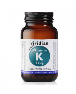 Viridian Vitamin K, 50 ug, 30 kapslí