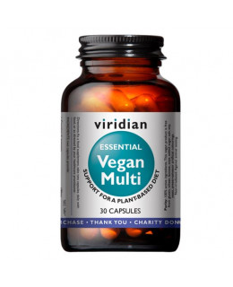 Viridian Vegan Multi (Multivitamin pro vegany), 30 kapslí