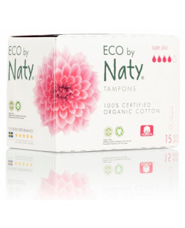 Naty Dámské ECO tampóny - super plus (15 ks)