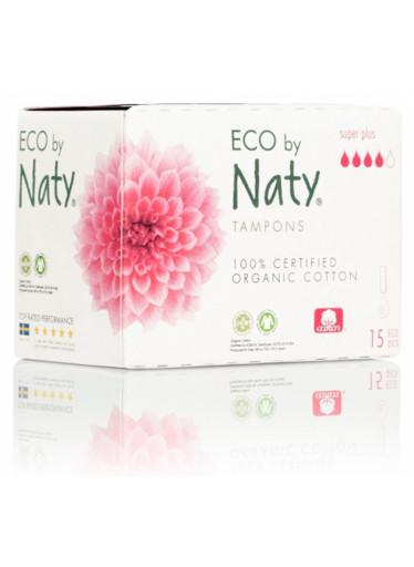 Naty Dámské ECO tampóny - super plus (15 ks)