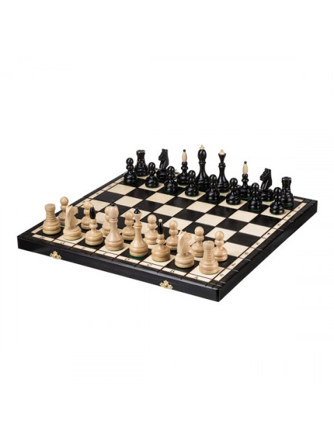 ČistéDřevo Velké dřevěné šachy -  48x48 cm