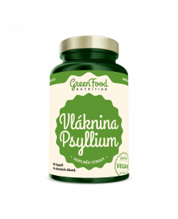 GreenFood Vláknina Psyllium 96 kapslí